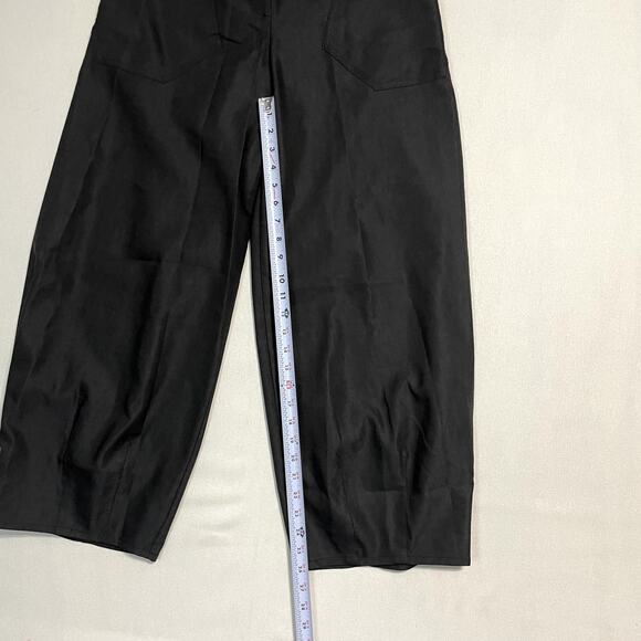 Babette Pinsky Wide Leg Pleated Trousers Black - Size XS - Picture 6 of 9